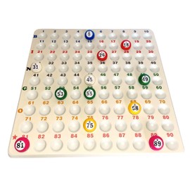Thomas & Anca Club Supplies Ltd 1-90 Recessed Check Tray For 22mm Bingo Balls