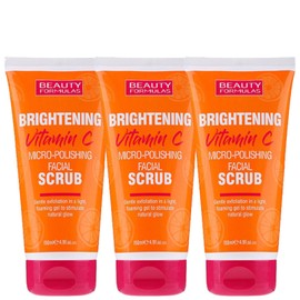 Beauty Formulas Brightening Vitamin C Facial Scrub, 150ml, Pack of 3
