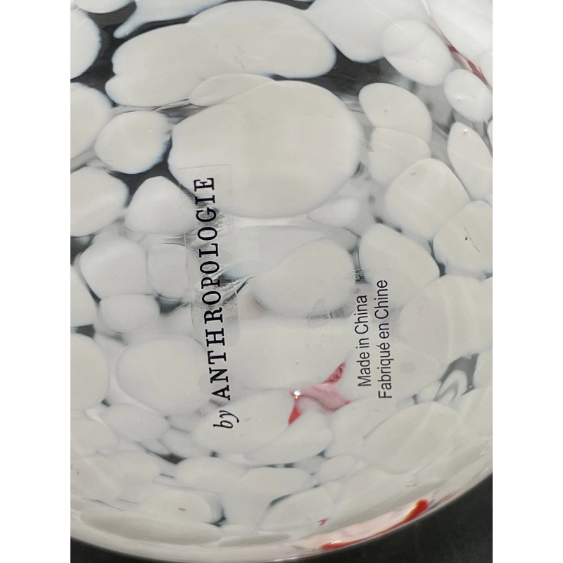 Anthropologie Icon Juice Glass Confetti Edition Red Star 17.25 Oz.