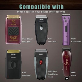 Charger Replacement for Wahl Shaver Shaper Charger, 2V Power Cord for Wahl Trimmer 8061, 8163, 8786-1001, 7367, 7357, 7029, 7060, 7035, 7339, 7356, 4000, for Wahl Clipper 5-Star Series Charging Cord