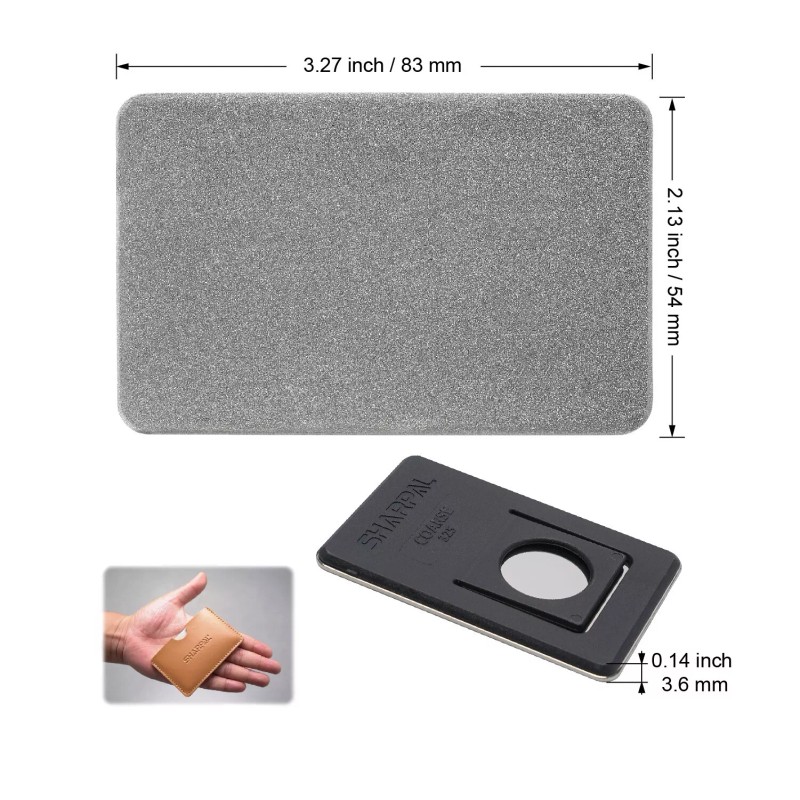 SHARPAL Credit Card Size Diamond Sharpening Stone Pocket Diamond Knife
