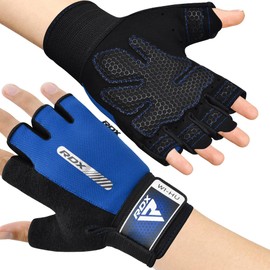 RDX Fitness Handschuhe Damen Herren, Anti-Rutsch Gewichtheben Workout Gym Gloves Krafttraining Trainingshandschuhe, Exercise Weightlifting Bodybuilding Sporthandschuhe Grip, Kraftsport Powerlifting