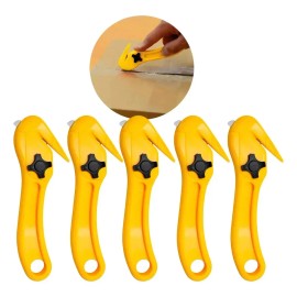 Kit 5pz Cutter Pato Estilete Navaja Oculta Tornillo Oficina Herramienta Anticortes Cortador Fleje Playo Vinil Abrir Cajas Intercambiable
