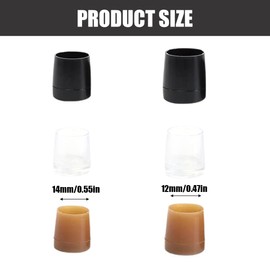 Heel Protectors, 6 Pairs of High Heel Protectors, High Heel Stopper Black and Transparent Heel Protectors, High Heels Shoes for Grass, Gravel Wedding, Outdoor Activities, Easy Walking (2 Sizes, M, L)