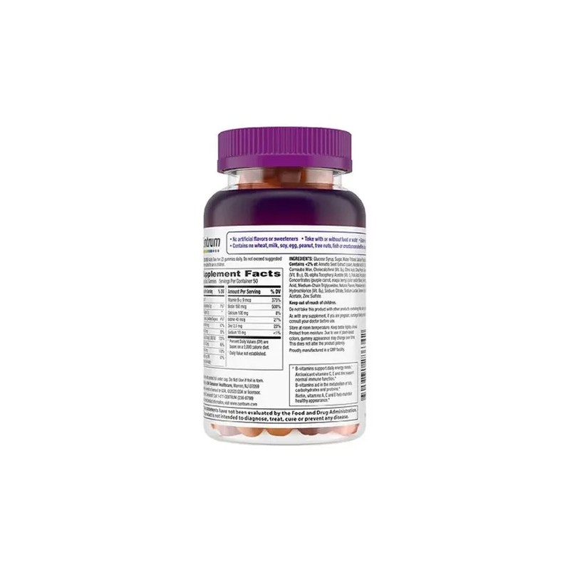 Multivitaminico Centrum Para Mujer Sabor Frutas 100 Gomitas
