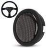 KIMISS Horn Button Carbon Fibre Steering Wheel Knob Steering Wheel