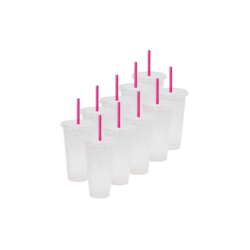 Vasos de Plastico Reusable Set de 10, 20, Y 50