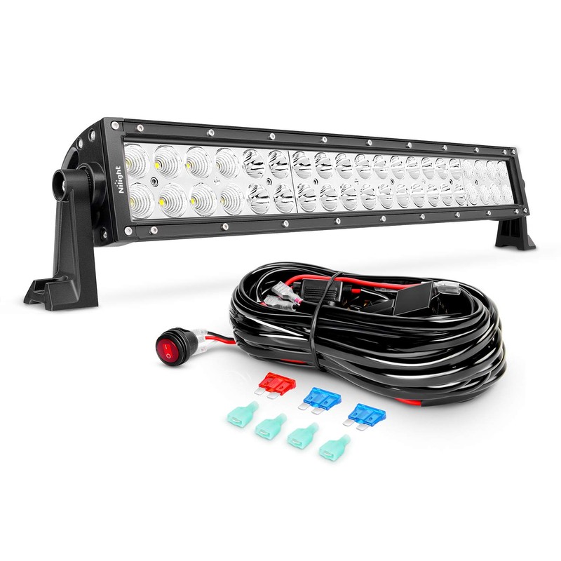 Nilight LED Light Bar 22Inch 120W Spot Flood Combo Off