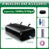 MXQMKL 1400 L/370 gal Water Bladder Storage Containers, Foldable Portable