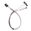 SilverStone CPS03-RE Mini-SAS 36 Pin (Target) SFF-8087 -to-SATA-7-pin x 4