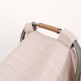 100% Organic Cotton Muslin Car Seat Cover for Babies - Lightweight, Breathable Infant Car Seat Canopy to Protect from Sunlight and Dust - Fits Any Infant Car Seats - 44"x30" (Brown)