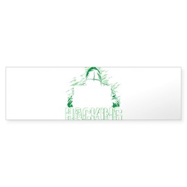 CafePress Hacker Computer Code Hacking Cybers Bumper Sticker Sticker (Bumper 50 pk)