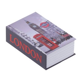 lyrlody Replica Book Shaped Safe Box Home Durable Safefall for Home Office Dorm School Portable Safe with Code Lock Secret Safe 18 x 11.6 x 5.5 cm