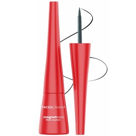 FACESCANADA Matte Eyeliner - Black | Waterproof Liquid Eyeliner with Fine Tip Brush | Smudge Proof, Long Lasting & Easy Glide Formula for Precise, Bold Eye Looks | 0.27 Fl Oz (8ml)