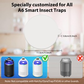 Flying Insect Traps Indoor for Fruit Flies, Moths, Fungus Gnats, Mosquitos Refill Pack of 20