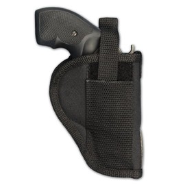 Barsony Gun Concealment OWB Belt Holster for 2", Snub-Nose .38 .357 Revolver (Taurus M380, Right)