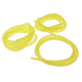 Fuel Hose, Oil Hose for Lawn Mowers, Trimmers, Motorcycles, Petrol Hose, Diesel Hose, Transparent, 2.5 m PVC Hose, 2 mm Inner Diameter, 4.5 mm Outer Diameter, Transparent Yellow (2 mm x 4.5 mm)