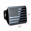 eVerHITCH USA Stainless Steel Flag Emblem Metal Hitch Cover with