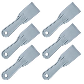 6 Pcs Flexible Plastic Paint Scraper, 2 Inch Plastic Putty Knife Flexible Knives for Taping Drywall Wall Painting Spackling Patching Spreading Painting Wall Scratching