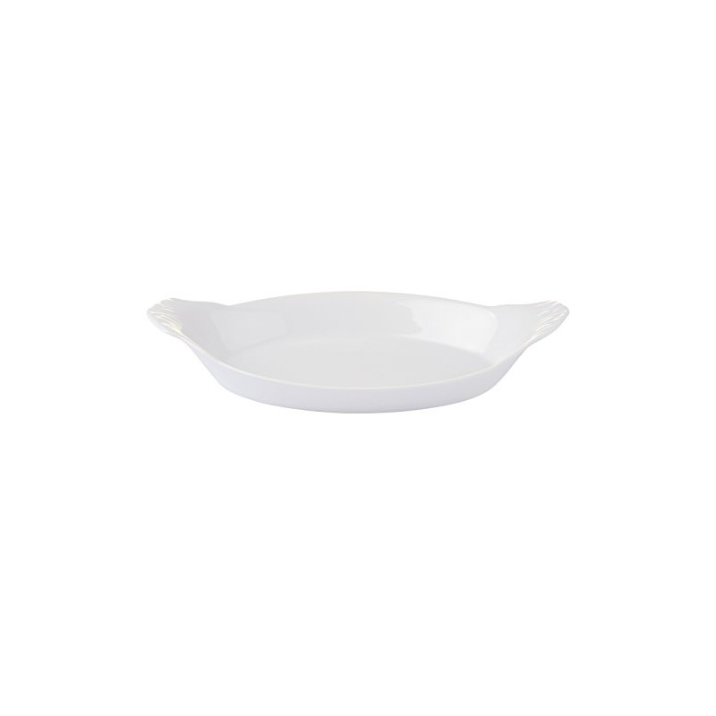 Bia Cordon Bleu White Oval Porcelain Au Gratin Bowl, 8