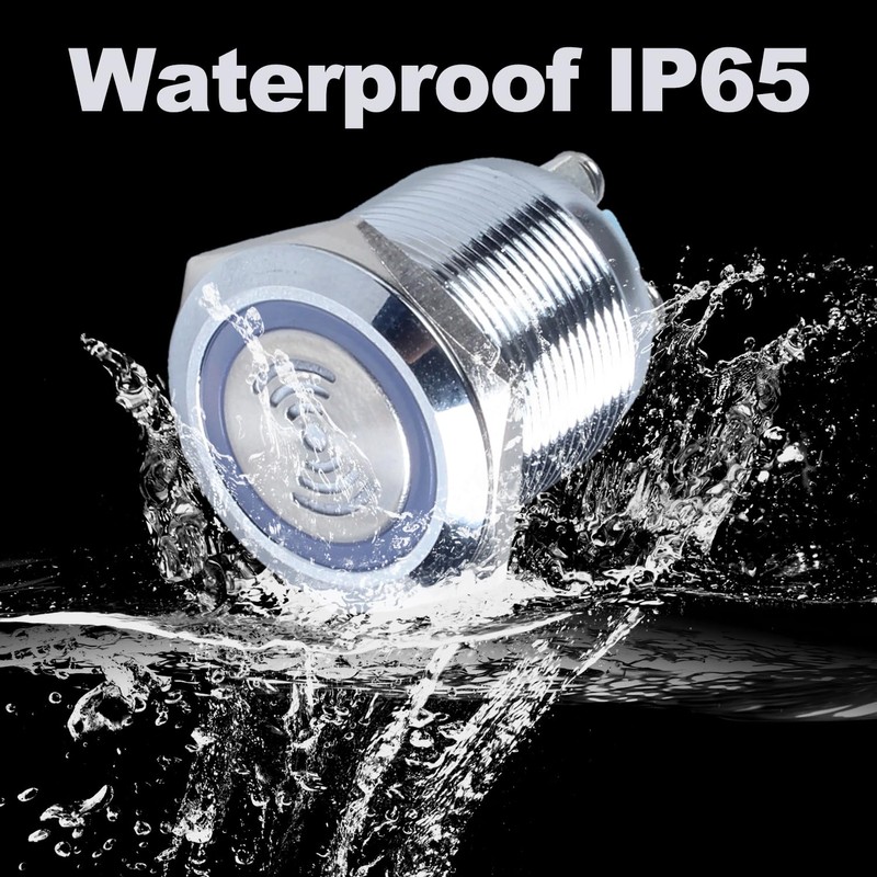 DMWD 22mm Waterproof Red LED Flash Alarm 24V DC 7/8