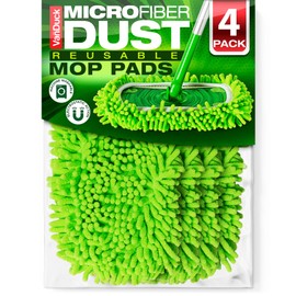 VanDuck Dust Mop Refill Compatible with Swiffer Sweeper (4 Pack) - Microfiber Pet Heavy Duty Dry Cloth Refills - Reusable Mop Pad (Handle is Not Included)