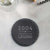 Engraved Natural Slate Coaster - 2004 The Year Of The