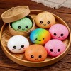 Expressive Dumpling Squishy Blind Box, Soft TPR Sensory Fidget Squeeze
