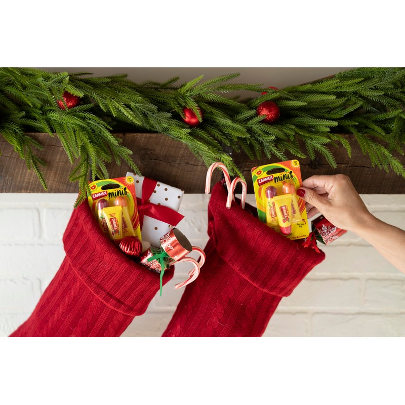 Carmex CARMEX Minis Lip Balm Tube Trio Pack, SPF15 (Cherry,