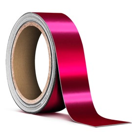 VViViD Satin Chrome Pink Air-Release Adhesive Vinyl Pinstripe Tape Roll (1 Inch x 20ft)