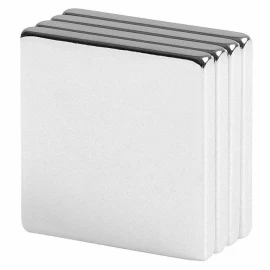 totalElement 1 x 1 x 1/8 Inch Neodymium Rare Earth Block Magnets N42 (4 Pack)