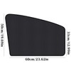 4PCS/Set Mesh Car Side Window Shades with Magnets,Block UV Protection
