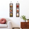 QUTREY 4x6 Collage Picture Frames, 6 Openings Vertical Hanging Photo