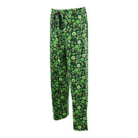 Unique Baby Adult St Patricks Day Clover Pajama Pants (Lrg, Green)