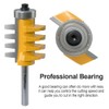 FivePears Finger Joint Router Bit with 1/4" Shank,Reversible Finger Joint