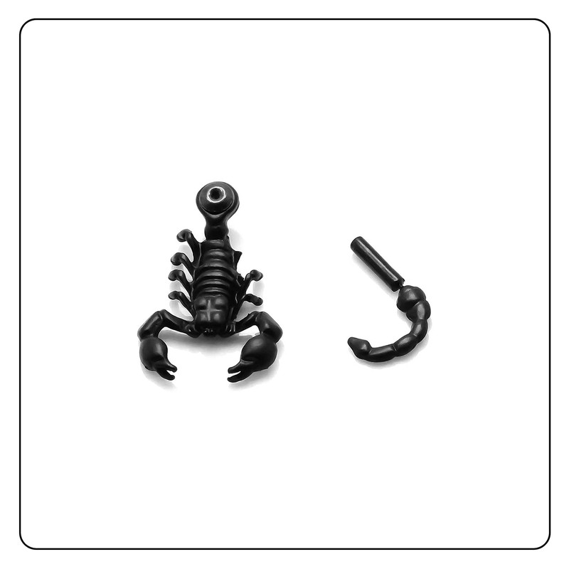 Fusamk Punk Alloy Animal Scorpion Stud Earrings