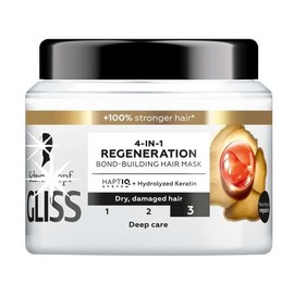 Gliss Total Repair 4-in-1 Regeneration Hair Mask for Dry and Damaged Hair, 400 ml,