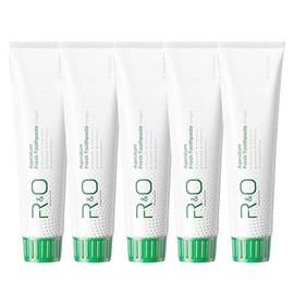 R&O Ginger and Mint Toothpaste, 100g per tube, is suitable for relieving gum bleeding, eliminating bad breath in the mouth and freshening breath. - R&O: Ginger and mint toothpaste, five pieces