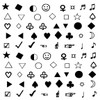 Oottati Small Cute Temporary Tattoo Sticker Set of 2 -