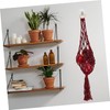 GRIRIW Macrame Hanging Fruit Basket Handwoven Rope Vegetable Storage Stylish