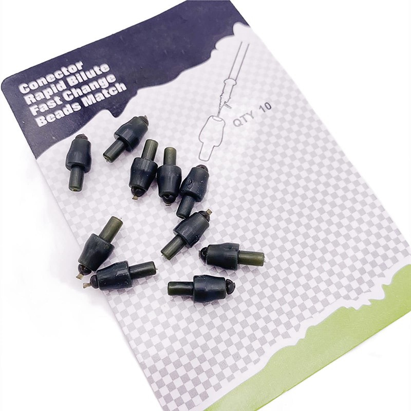 10x Quick Change Beads Camo Fishing Hooklength Instantly Shock Bead