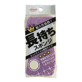 aysén Durable Sponge Thin (approx. 7.2 × 16.5 × 2.1 cm) ky502 