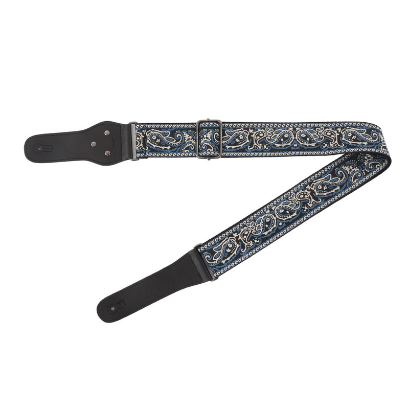 Electric Guitar Strap Adjustable Nylon Embroidered Shoulder Strap with Non
