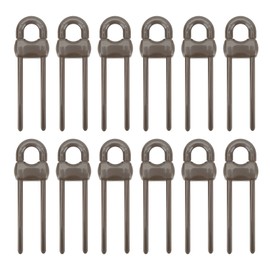 12PCS U Shaped Child Locks Safety Cabinet Childproof Latches for Storage Door Drawer Window Coffee Color