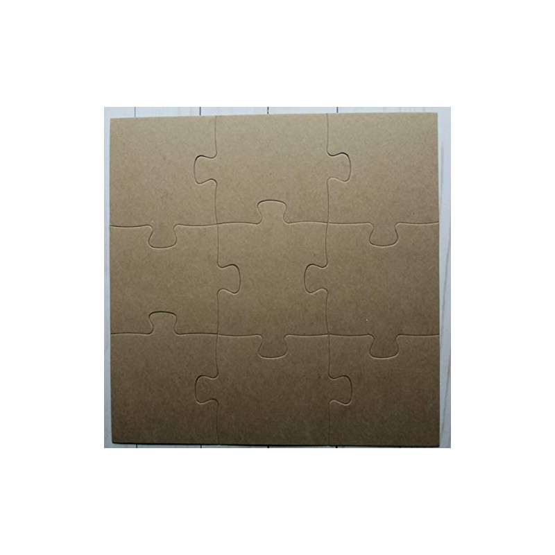 9 piece 12" x 12" jumbo jigsaw puzzle cardboard die