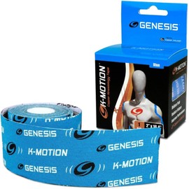 K-Roll Sports Kinesiology Strip with Copper Infusion, Muscle Recovery, Joint Support, Bandage, Anti-inflammatory, Microbial (Blue) * U-Turn Sport