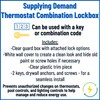 Supplying Demand BTG-LBP HVAC Thermostat Combination Lockbox - Fits Thermostats