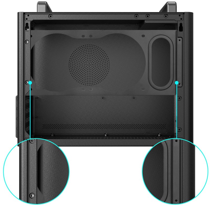 Micro ATX Case, MATX PC Case with Handle for ITX