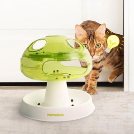 Mushroom FunSlow Feeder Cat Bowl, Cat Slow Feeder, Training slow eating, consuming energy, fun interaction, Suitable for Cats of All Ages