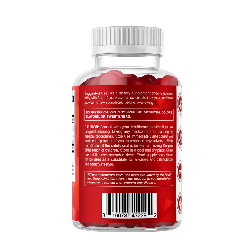 Vitamatic Extra Strength Vitamin B12 5000 mcg (Methyl B12) Gummies